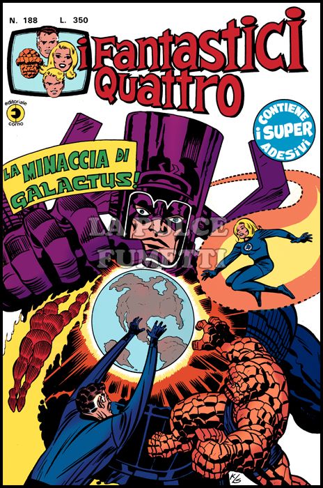 FANTASTICI QUATTRO #   188: LA MINACCIA DI GALACTUS - NO ADESIVI